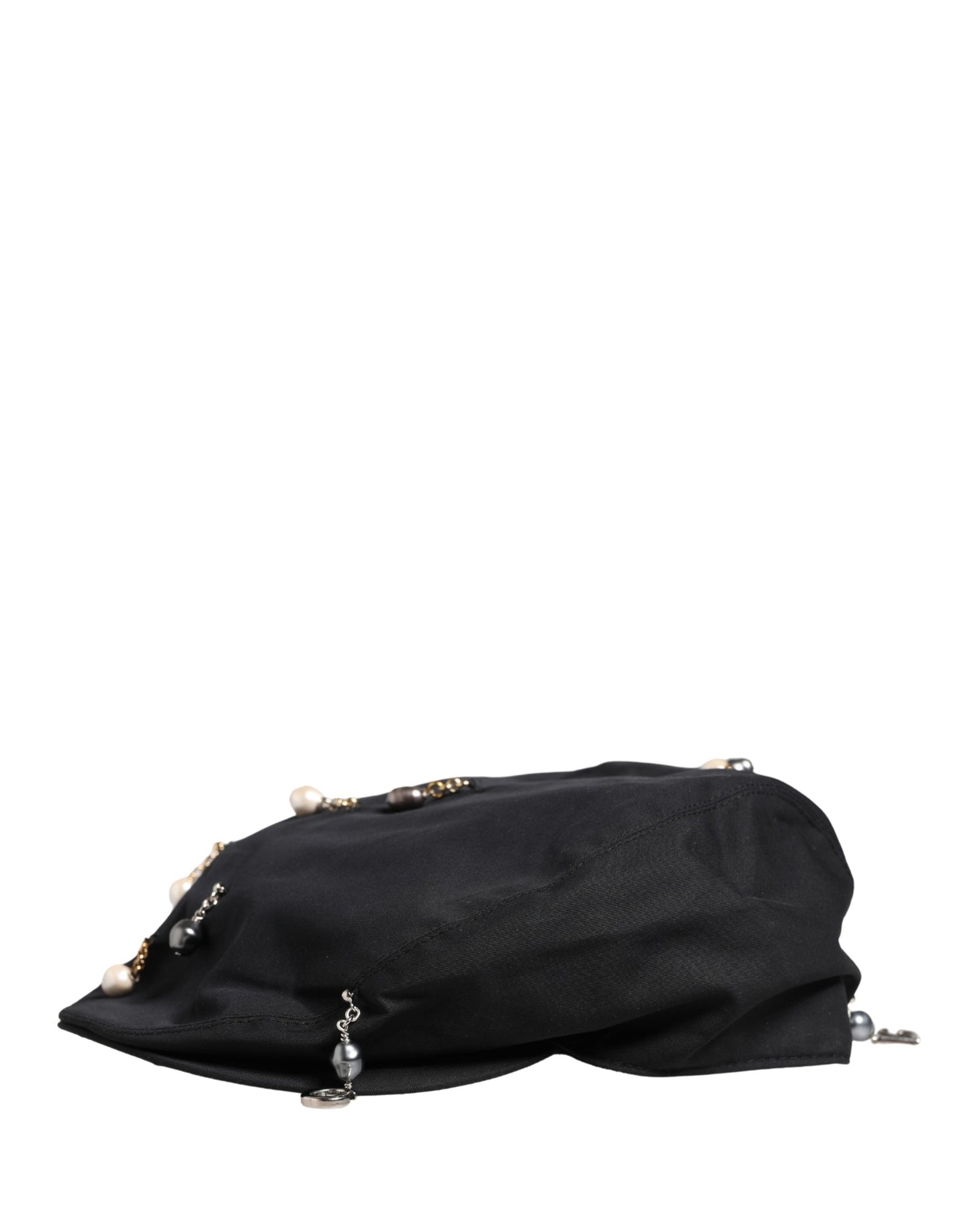 Casquette gavroche Dolce & Gabbana en coton noir orné pour homme