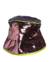 Dolce & Gabbana Casquette Bob de Pêcheur à Paillettes Violettes Homme