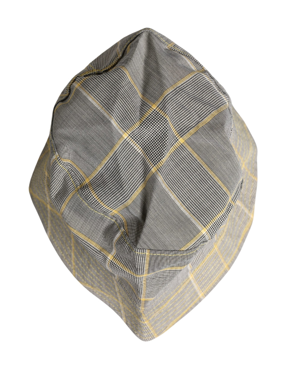 Dolce & Gabbana Casquette Bob Homme à Carreaux Grise