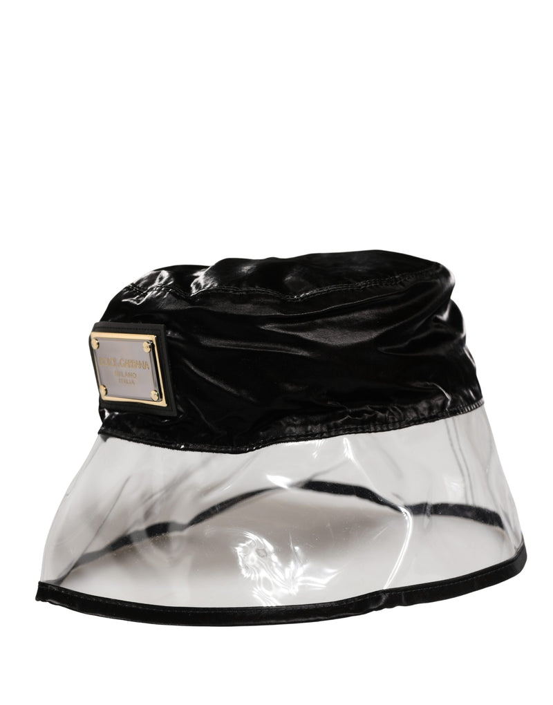 Dolce & Gabbana Zwarte Nylon Plastic Vissershoed Capello