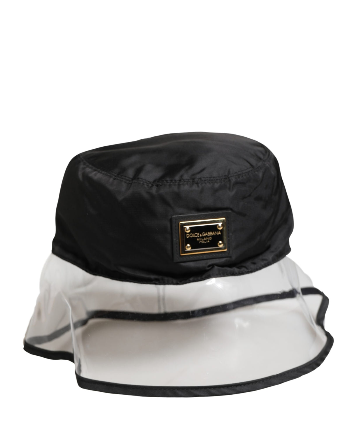 Dolce & Gabbana Casquette Bob de Pêcheur en Plastique Noir pour Homme