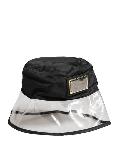 Chapeau Bob Pêcheur Noir en Plastique Dolce & Gabbana Homme