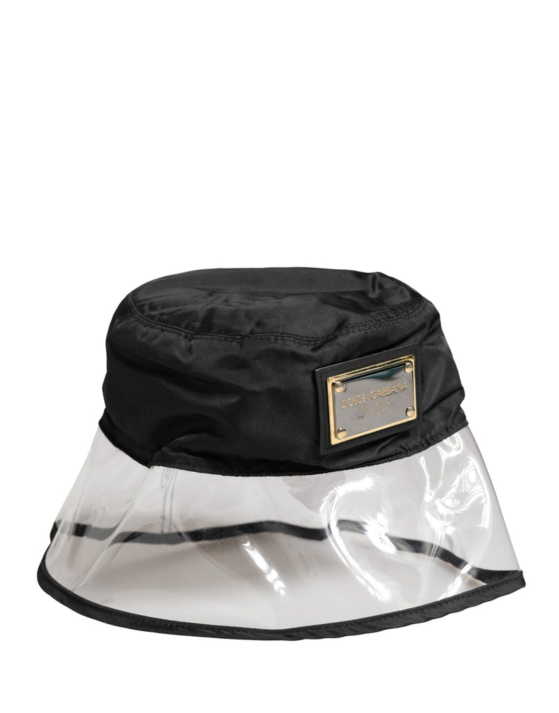 Chapeau Bob Pêcheur Noir en Plastique Dolce & Gabbana Homme