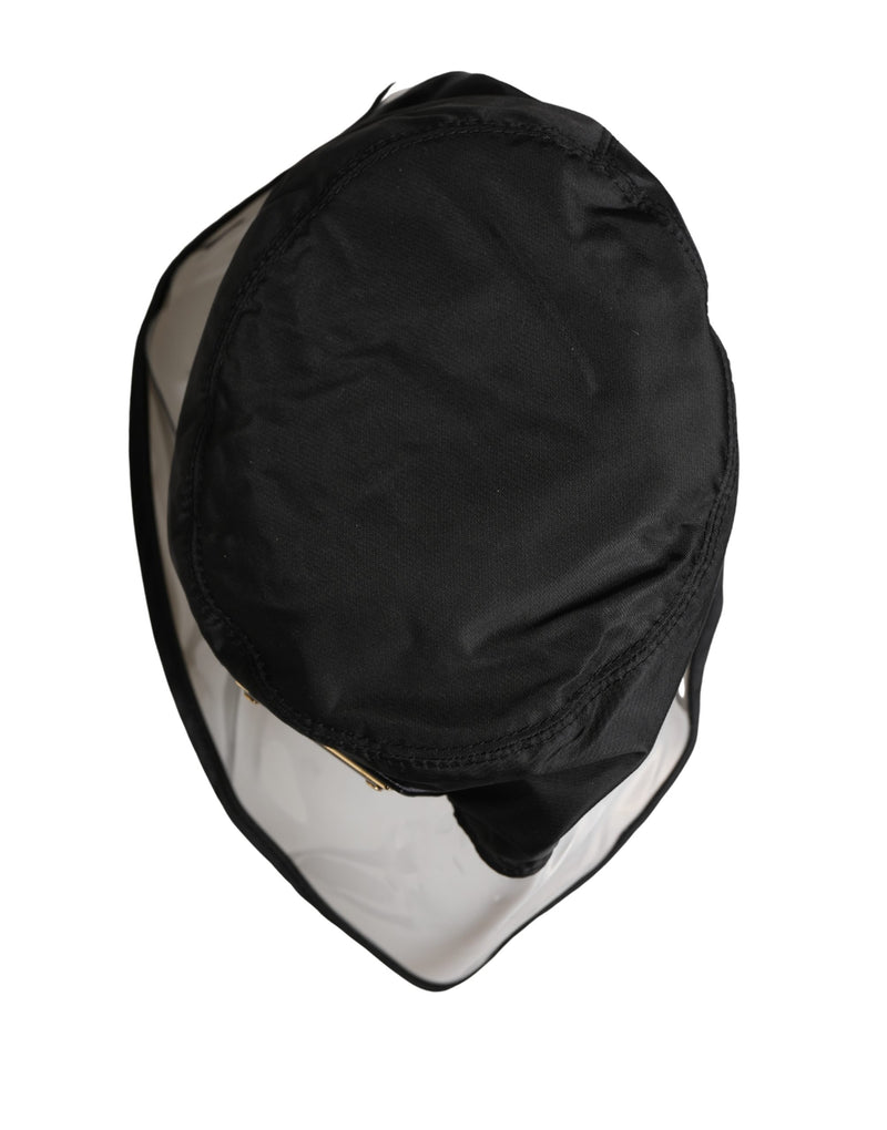 Chapeau Bob Pêcheur Noir en Plastique Dolce & Gabbana Homme