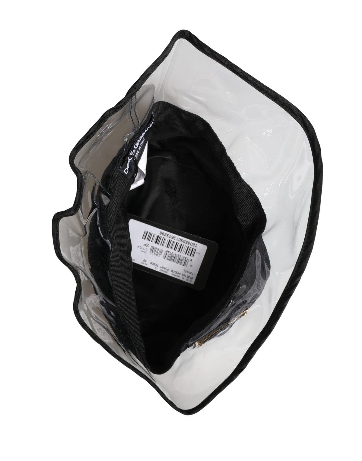 Chapeau Bob Pêcheur Noir en Plastique Dolce & Gabbana Homme