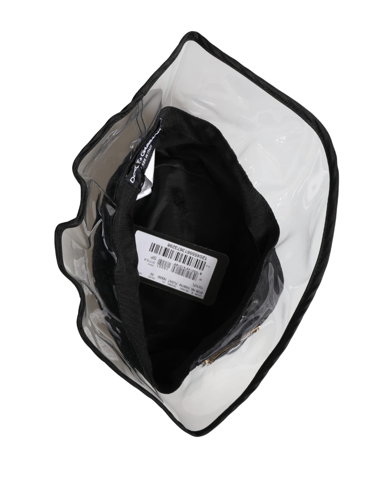 Chapeau Bob Pêcheur Noir en Plastique Dolce & Gabbana Homme