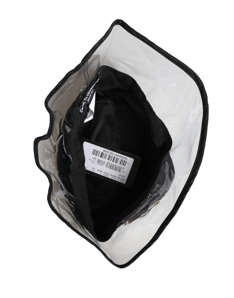 Chapeau Bob Pêcheur Noir en Plastique Dolce & Gabbana Homme