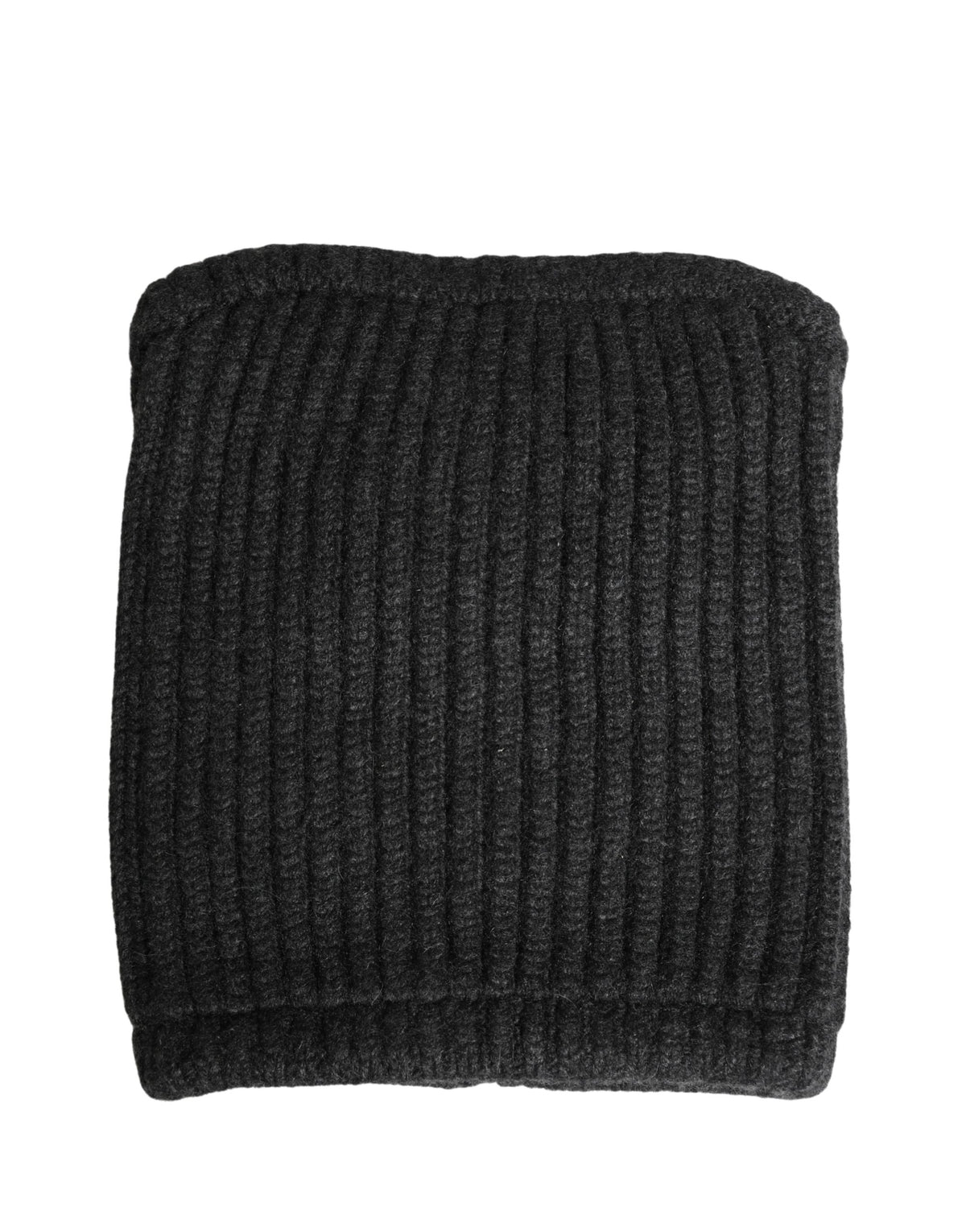 Bonnet cagoule tricoté en cachemire noir Dolce & Gabbana pour homme