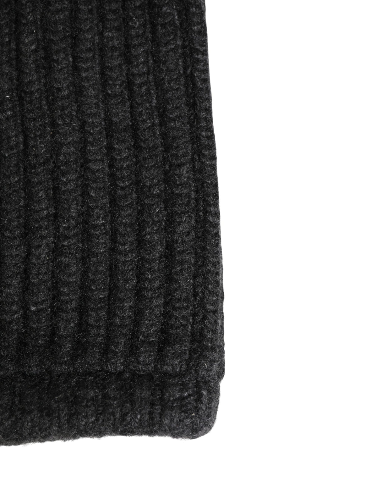 Bonnet cagoule tricoté en cachemire noir Dolce & Gabbana pour homme