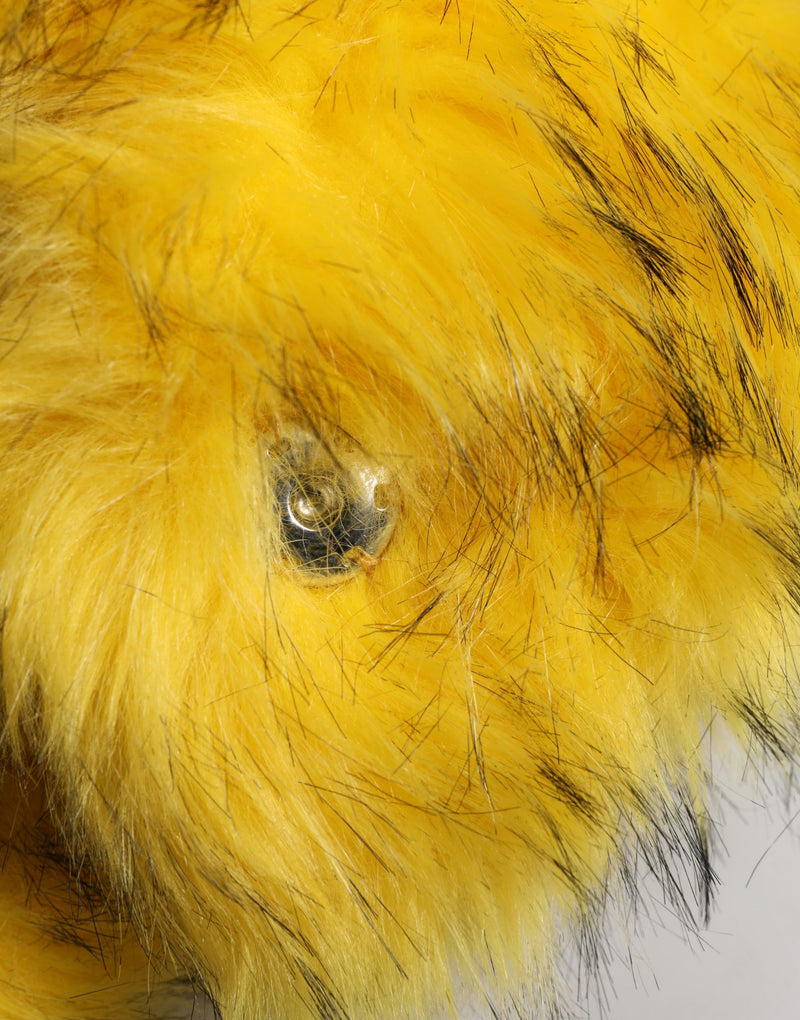 Dolce & Gabbana Yellow Modacrylic Fur Bucket Hat for Women