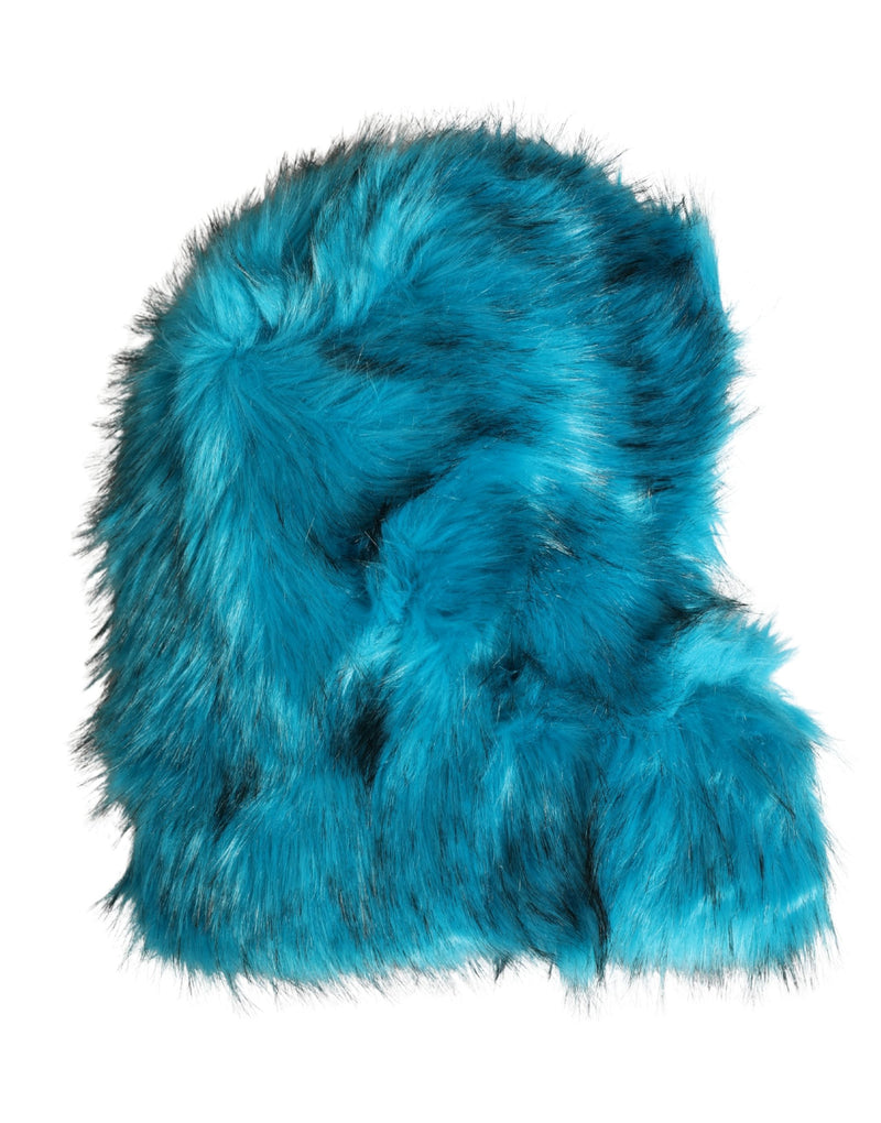 Dolce & Gabbana Blue Modacrylic Fur Women's Bucket Hat