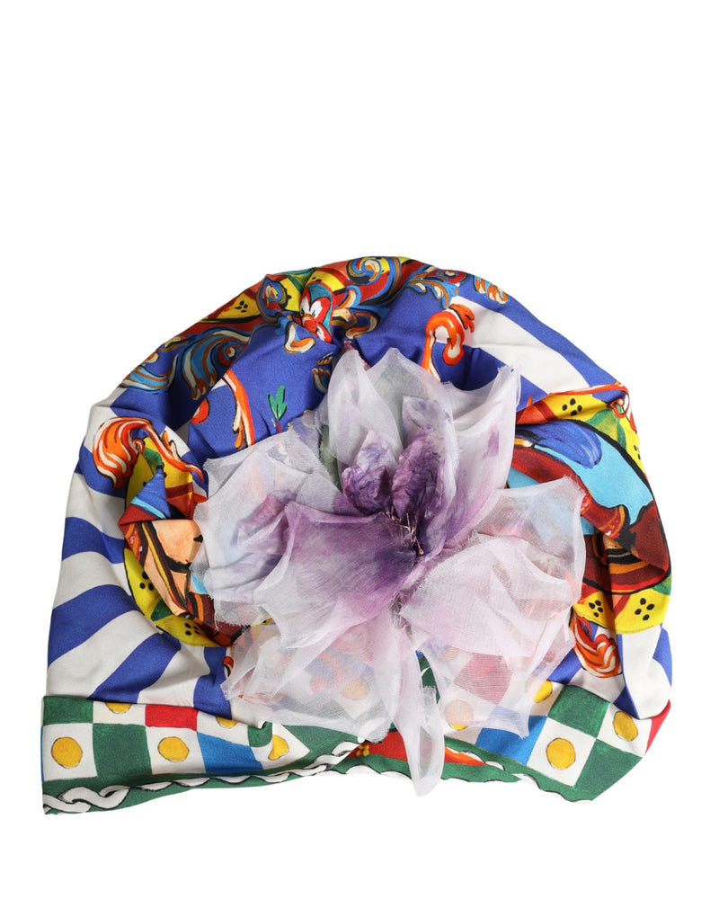 Dolce & Gabbana Multicolor Carretto Motif Turban Hat