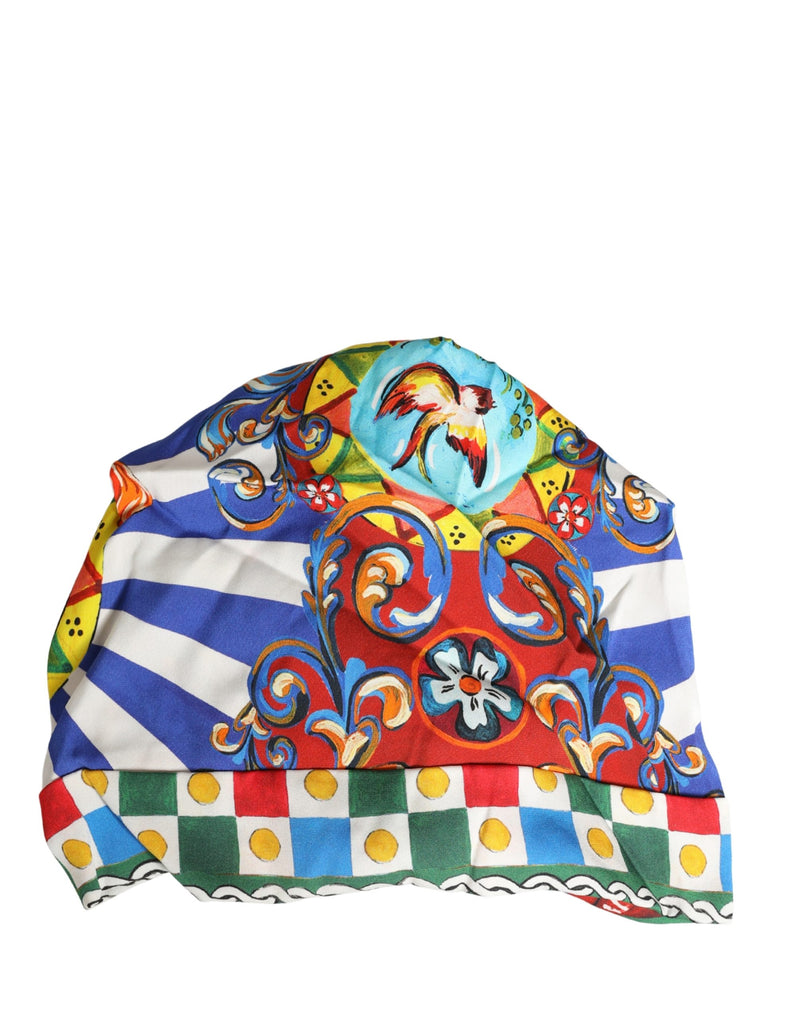 Dolce & Gabbana Multicolor Carretto Motif Turban Hat