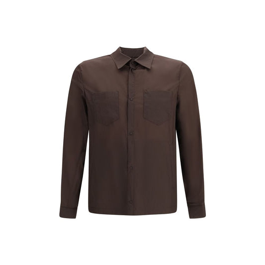 Herno Bruin Polyamide Jurkoverhemd