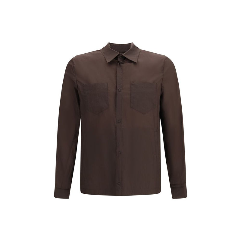 Herno Bruin Polyamide Jurkoverhemd