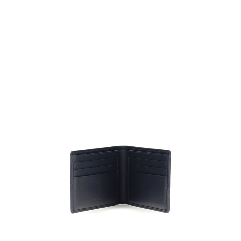 Portefeuille Ferragamo Bos Taurus en cuir de veau gris