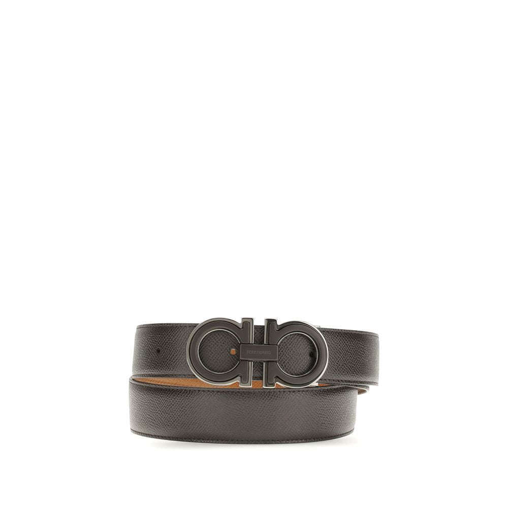 Ceinture Ferragamo Bos Taurus Regular en cuir de veau marron