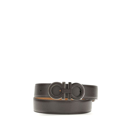 Ceinture Ferragamo Bos Taurus Regular en cuir de veau marron