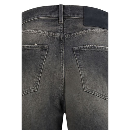 Haikure Zwarte Katoenen Relaxed Fit Jeans