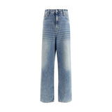 Haikure Ray Dusty Blue Cotton Relaxed Fit Jeans