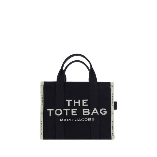 Marc Jacobs Medium Tote Handbag - Black Cotton