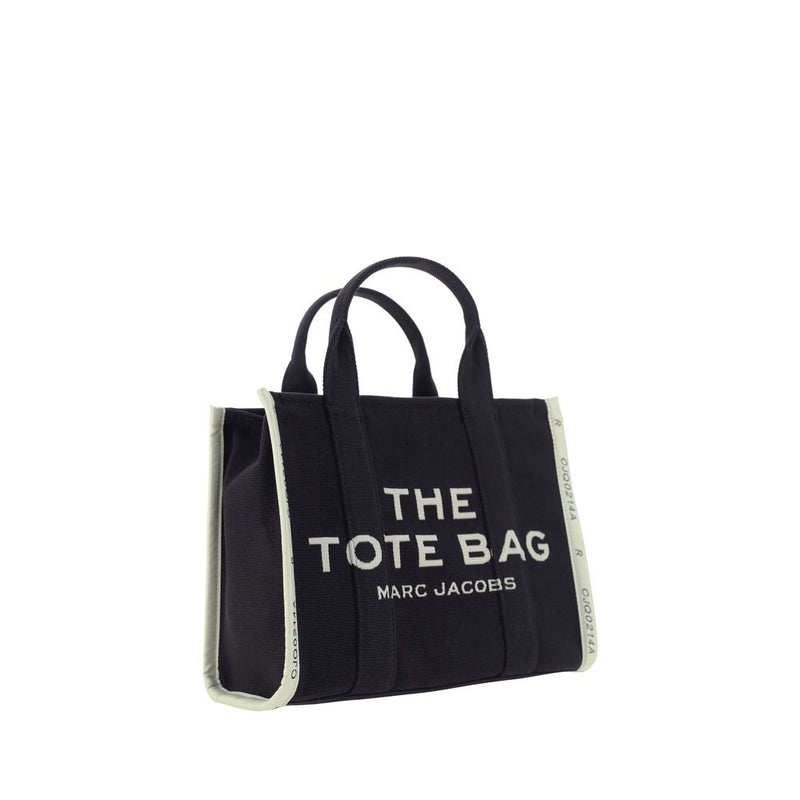 Marc Jacobs Medium Tote Handbag - Black Cotton