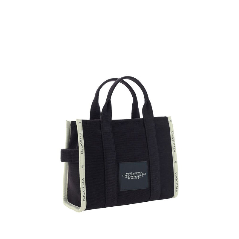 Marc Jacobs Medium Tote Handbag - Black Cotton