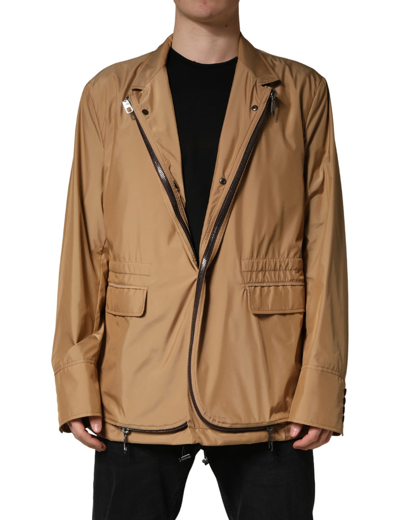 Manteau-veste superposé croisé marron Dolce & Gabbana