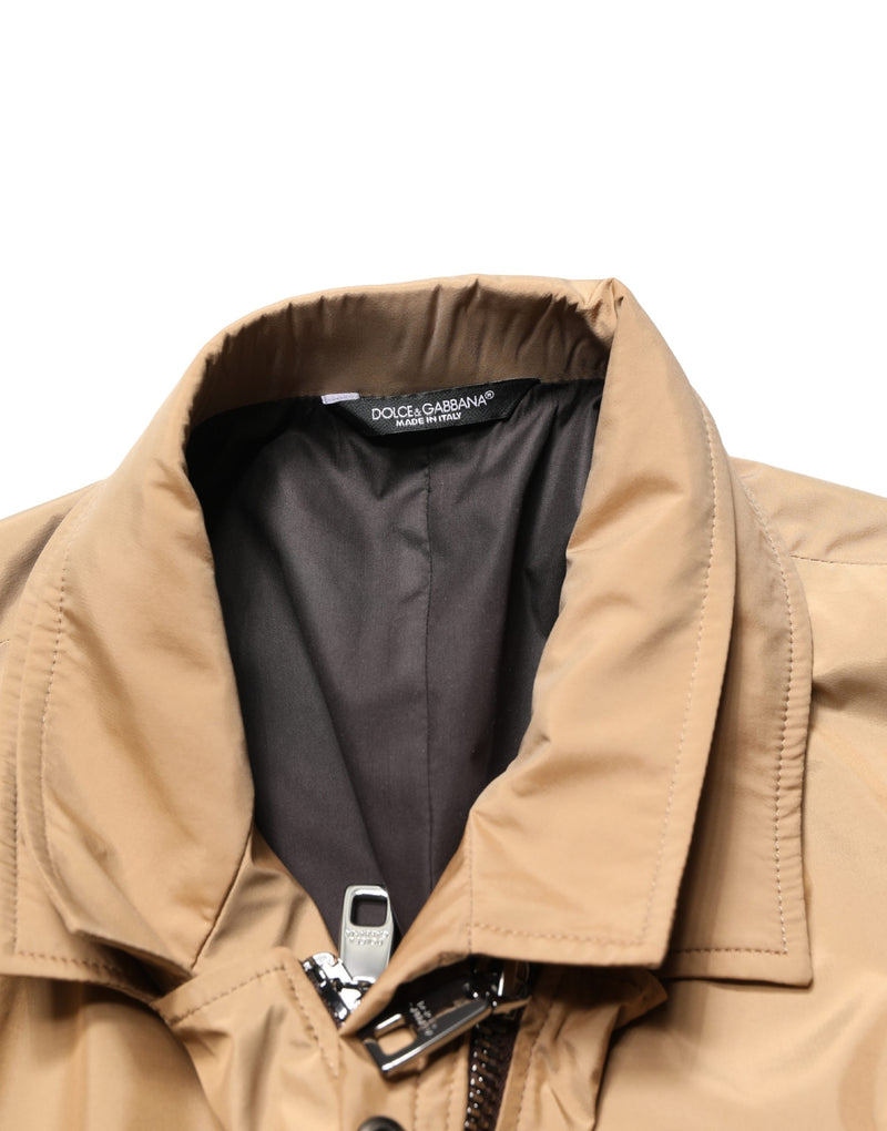 Manteau-veste superposé croisé marron Dolce & Gabbana