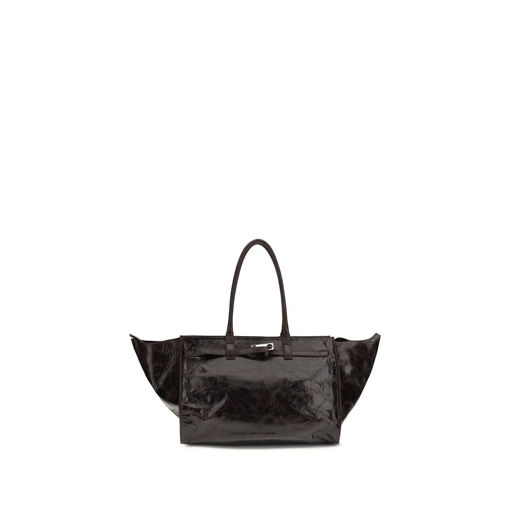 Benedetta Bruzziches MAME Weekend Bag en Cuir de Veau Marron