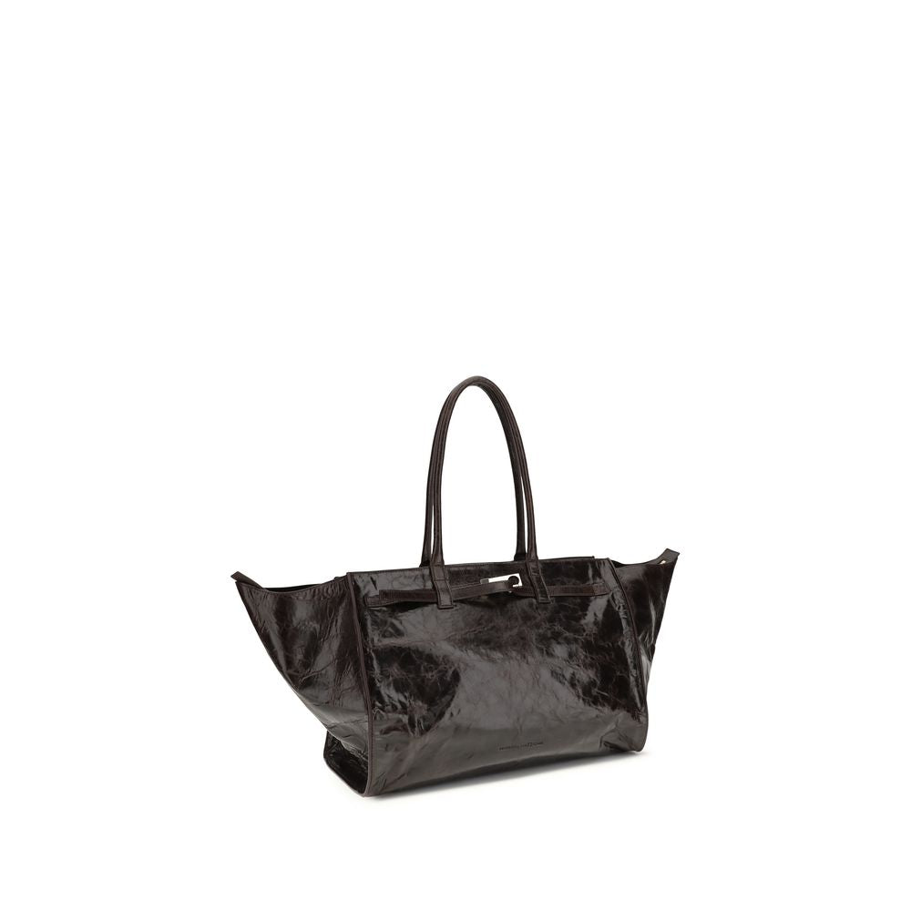 Benedetta Bruzziches MAME Weekend Bag en Cuir de Veau Marron
