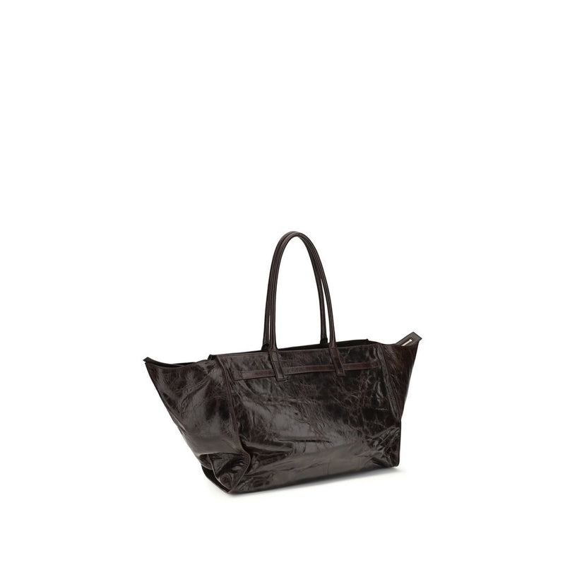 Benedetta Bruzziches MAME Weekend Bag en Cuir de Veau Marron