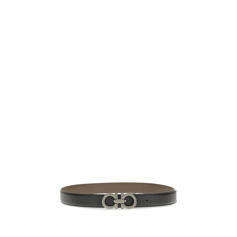 Ferragamo Blue Calf Leather Bos Taurus Regular Belt