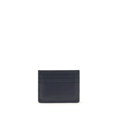 Portefeuille Ferragamo en cuir de veau bleu Bos Taurus