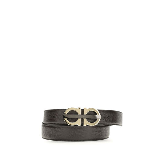 Ferragamo Bruine Kalfsleren Bos Taurus Regular Riem