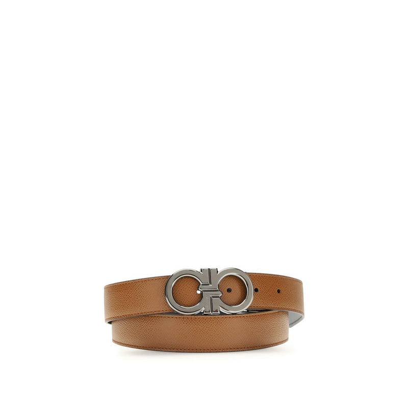 Ceinture Ferragamo Bos Taurus Regular en cuir de veau marron
