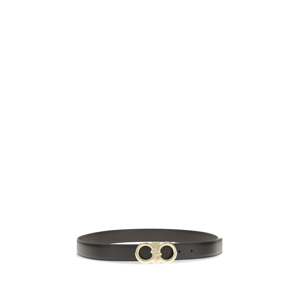Ceinture Ferragamo Bos Taurus Regular en cuir de veau noir