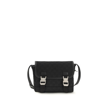 Gucci zwarte stoffen schoudertas
