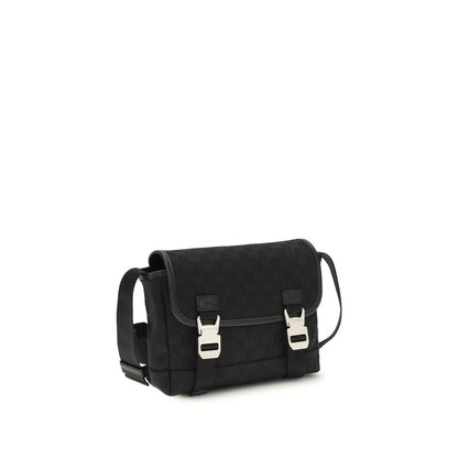 Gucci zwarte stoffen schoudertas