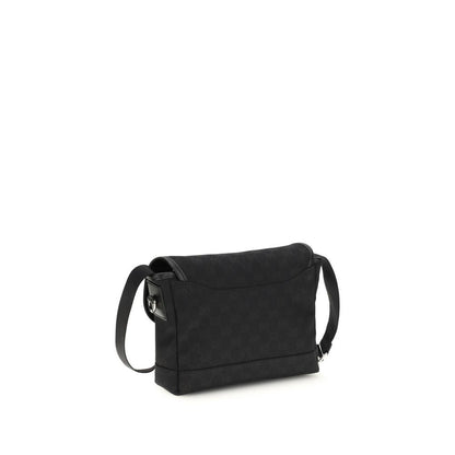 Gucci zwarte stoffen schoudertas