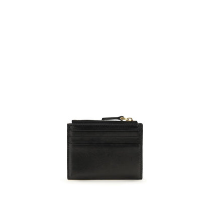 Portefeuille Valentino Garavani Bos Taurus en cuir de veau noir