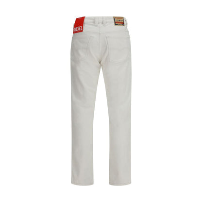 Diesel Witte Katoenen Slim Fit Jeans