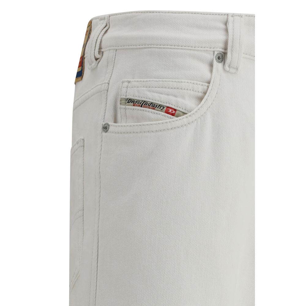 Diesel 1993 D-Vyl White Cotton Slim Fit Jeans