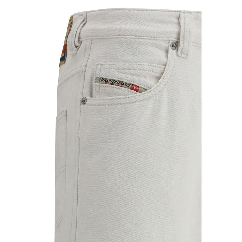 Diesel Witte Katoenen Slim Fit Jeans