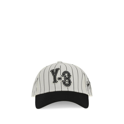 Y-3 Witte Polyester Pet (Baseballpet)