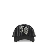 Y-3 Black Polyester Pinstripe Baseball Cap