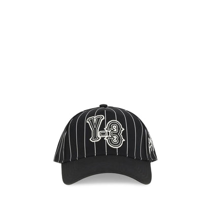 Y-3 Zwarte polyester cap (baseballpet)