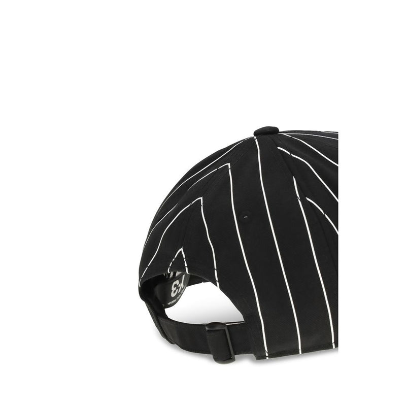 Y-3 Black Polyester Pinstripe Baseball Cap