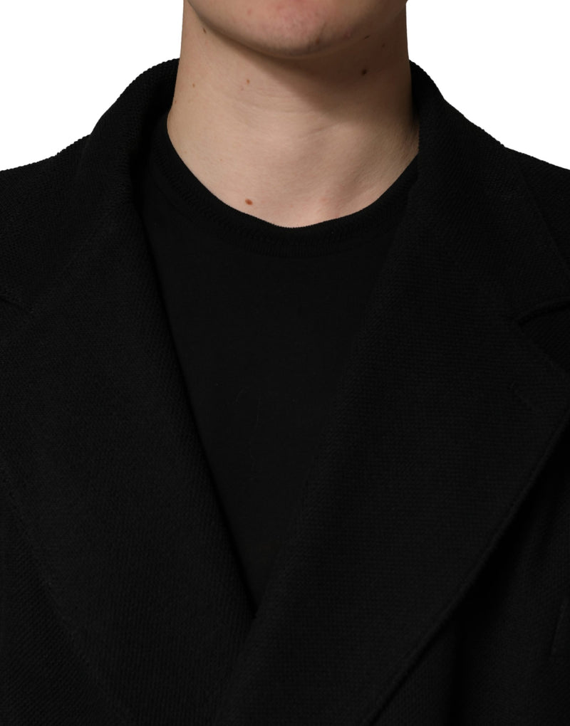 Veste de costume droite 2 boutons noir Dolce & Gabbana