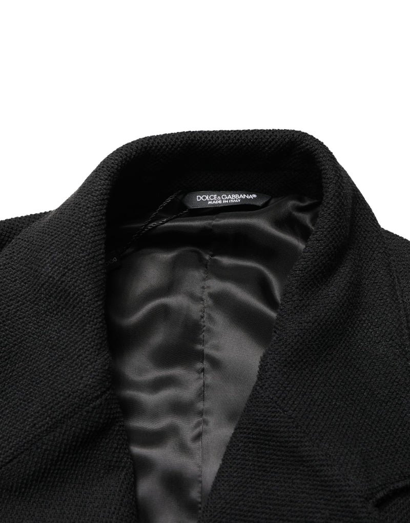 Veste de costume droite 2 boutons noir Dolce & Gabbana